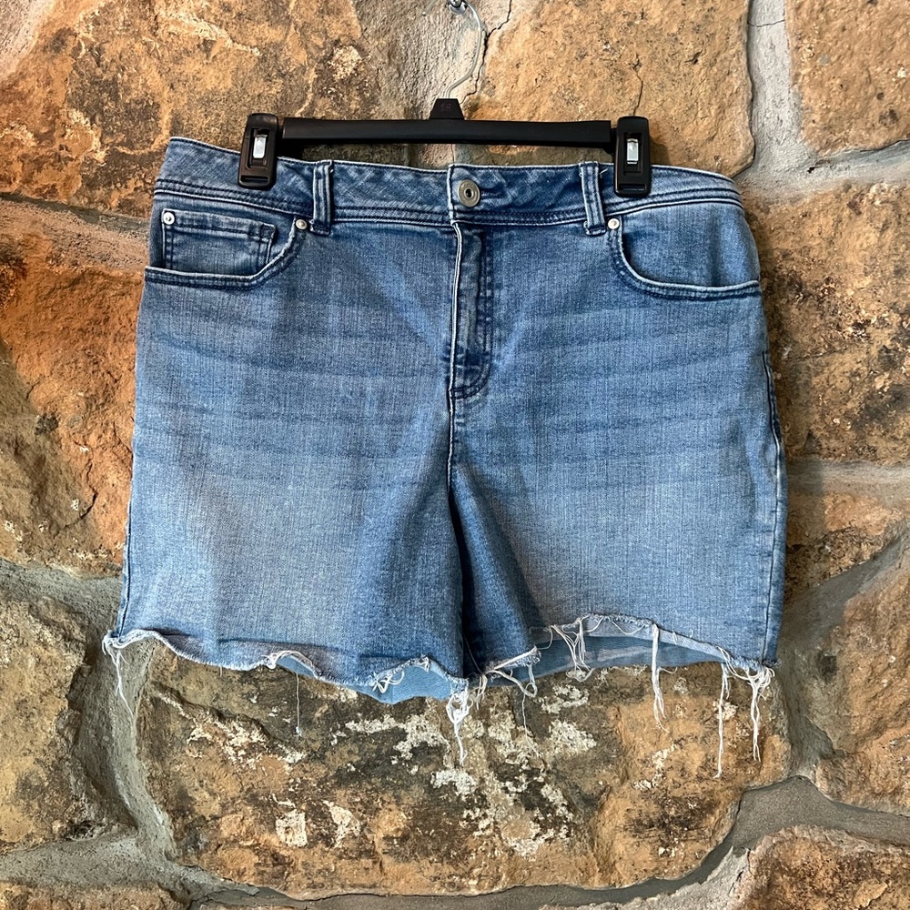 INC International Concepts Light Blue Jean Shorts